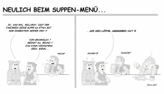 Neulich beim Suppen-Menü...